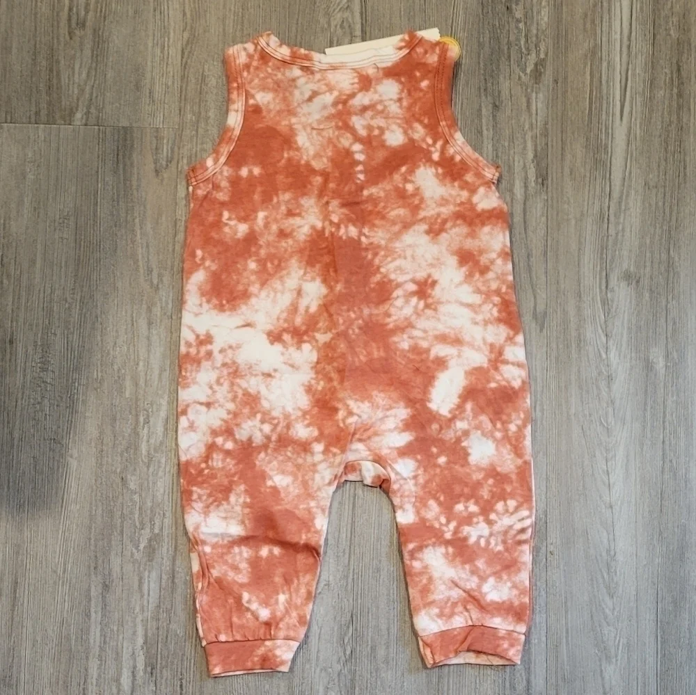 𝅺0-3 months | Cat & Jack Tie-dye Copper Romper